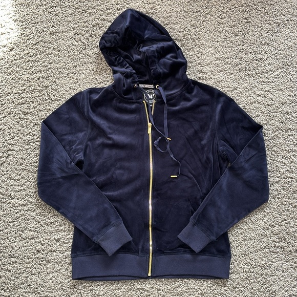 White Mark Women's 2 Piece Rhinestone Velour Tracksuit Set - Picture 3 of 16